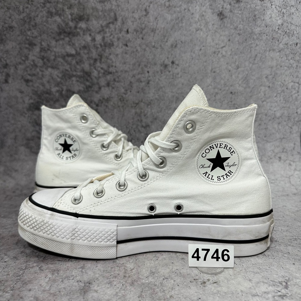 Converse Chuck Taylor All Star Lift High Top Womens 7 White Platform 560846F